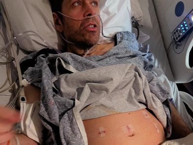 Perez Hilton shares photos from hospital bed and reveals he had the flu and sepsis