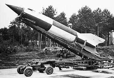 Which nation developed the V-2 ballistic missile?