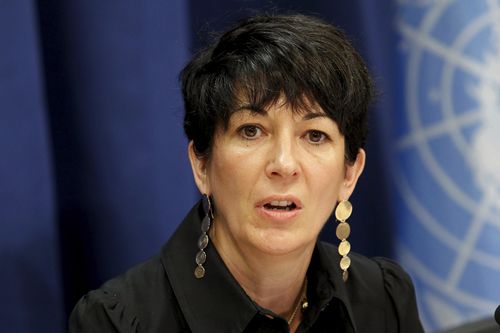 In this June 25, 2013, file photo, Ghislaine Maxwell, attends a news conference. 