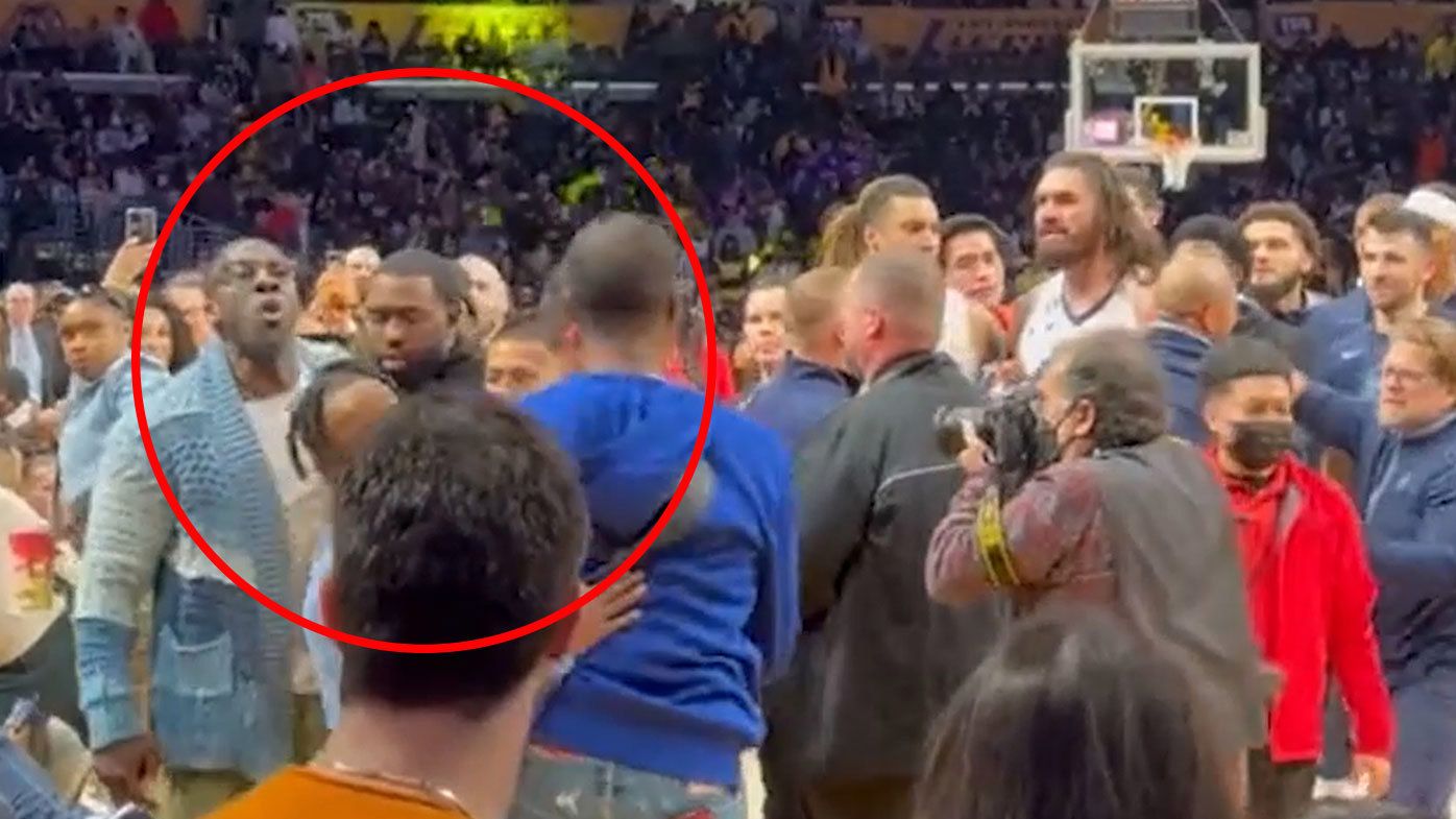 NFL icon, NBA star's father separated by security following ugly mid-match confrontation