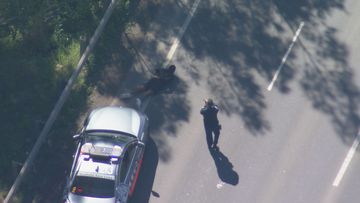 A﻿ man has surrendered after he lead police on a wild and dangerous chase through Sydney&#x27;s west.