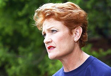 When was Pauline Hanson first elected to Parliament?