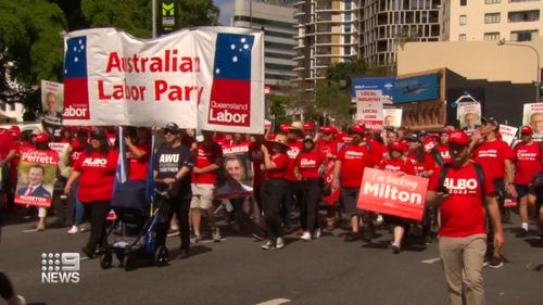 Ms Palaszczuk said she was proud to show support for the achievements of workers