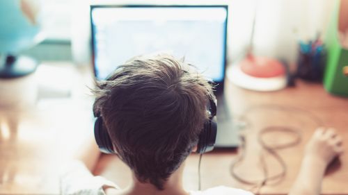 Child on computer