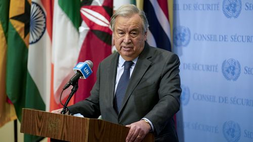 UN Secretary-General Antonio Guterres says Russia must fully comply with the UN Charter. 
