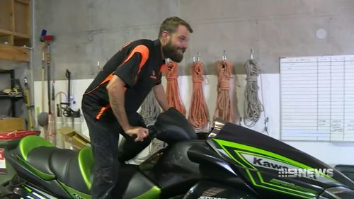 Jason said he's never done the stunt before but he's keen to try it again. (9NEWS)