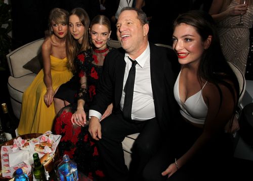 Recording artist Taylor Swift, musician Este Haim, actress Jaime King, producer Harvey Weinstein and recording artist Lorde attend The Weinstein Company & Netflix's 2015 Golden Globes After Party.