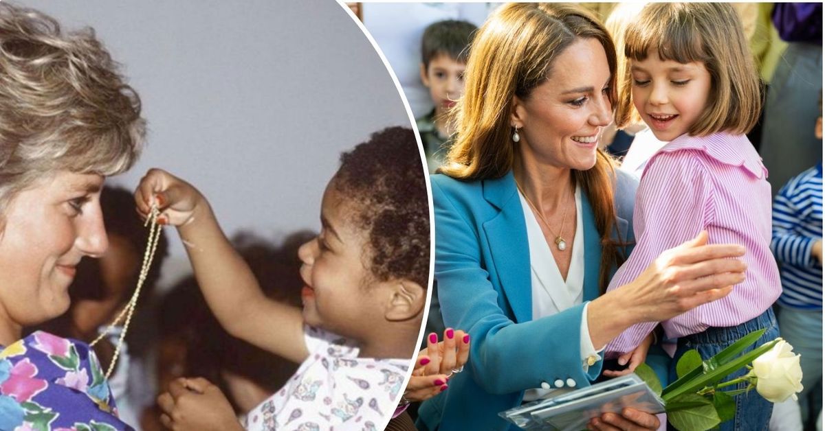 Diana was the 'queen of hearts'. Decades after her, Kate is firmly now the 'queen of children's hearts'