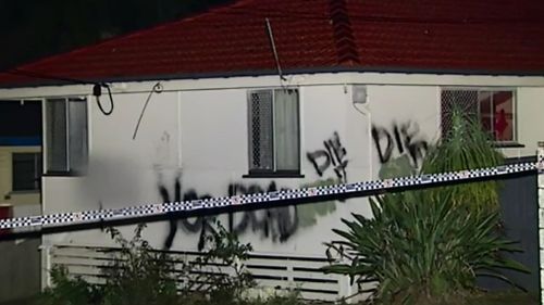 'YOR DEAD' spray-painted on burned Logan home