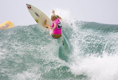 <b>Australia's Stephanie Gilmore has claimed her sixth world title after a nail-biting finish to the ASP women's tour at the Maui Pro in Hawaii.</b><br/><br/>The 26-year-old was eliminated in the quarter-finals of the season-ending event but managed to hold onto the crown when closest rival Tyler Wright failed to win the final.<br/><br/>The title win followed her triumphs in 2007, 2008, 2009, 2010 and 2012 and leaves her one behind Layne Beachley as the greatest ever women's surfer. Click through Steph's journey from rookie world champ to six-time winner.