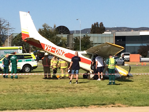 Emergency services attended the crash yesterday afternoon. (9NEWS)