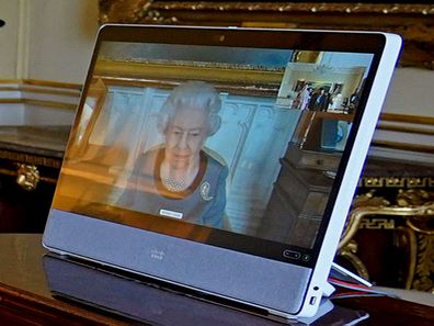 Queen virtual audience with Vietnamese ambassador close up