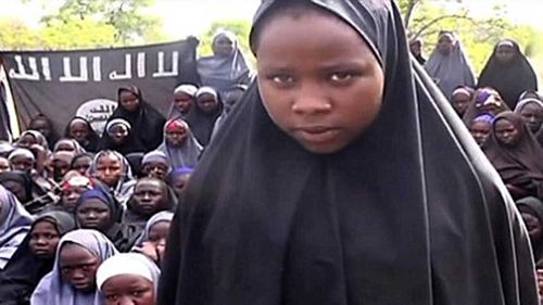 One of the kidnapped Nigerian girls held by Boko Haram last year.