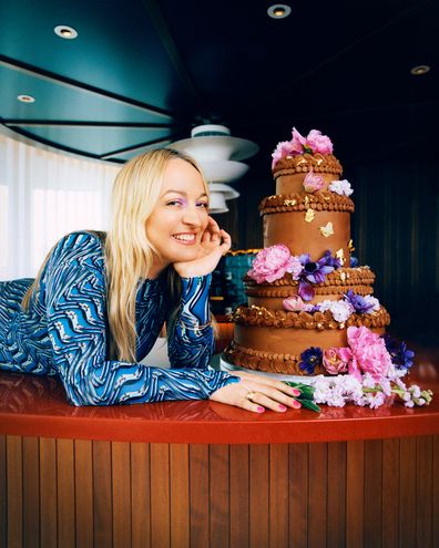 Claire Ptak with her chocolate cake for The Standard London's Platinum Jubilee weekend