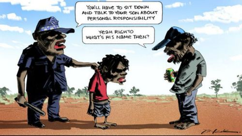 Cartoonist defends 'racist' depiction of Indigenous parenting