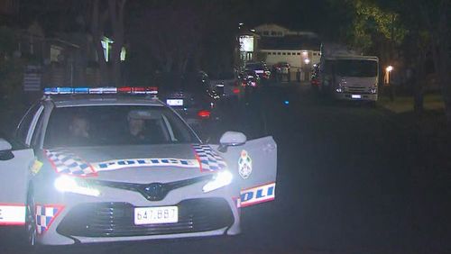 A man has been shot by police after allegedly confronting officers with a knife in Brisbane.Officers were called to reports of an armed person at an address in Liquidambar Place in Stretton in the city's south around 7pm.