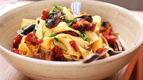 Pappardelle with Mushrooms