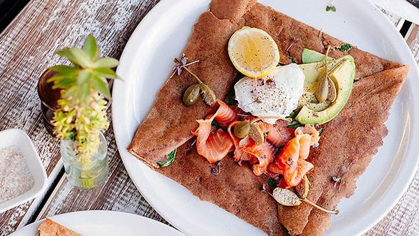 Avila Crepes' ocean trout crepe