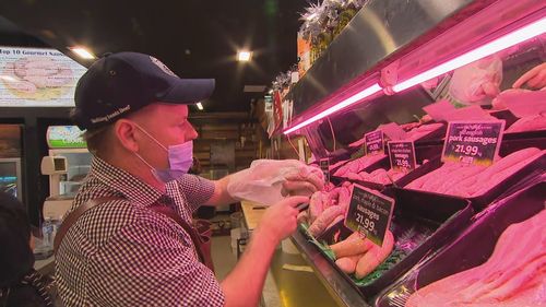 Sydneysiders flock to stores to stock up on food for Christmas.