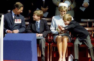Charles and Diana with William and Harry