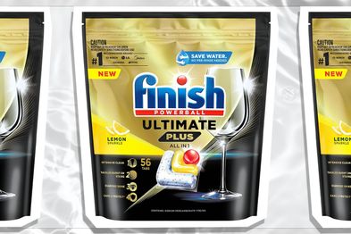 9PR: Finish Ultimate Plus All-in-1 Dishwasher Tablets, Lemon Sparkle, 56-Pack