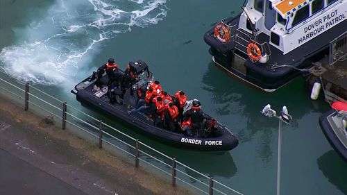 Migrants from the Calais camp are using flimsy inflatable boats and risking their lives to get across the water to Dover.