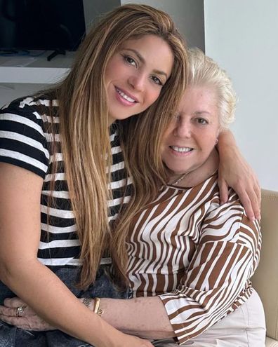 Shakira and her mum