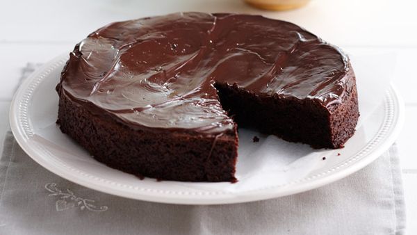 Lactose, egg and gluten free chocolate cake