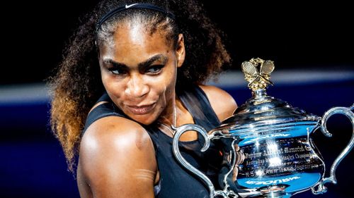 Serena Williams after having won this year's Australian Open (EPA)