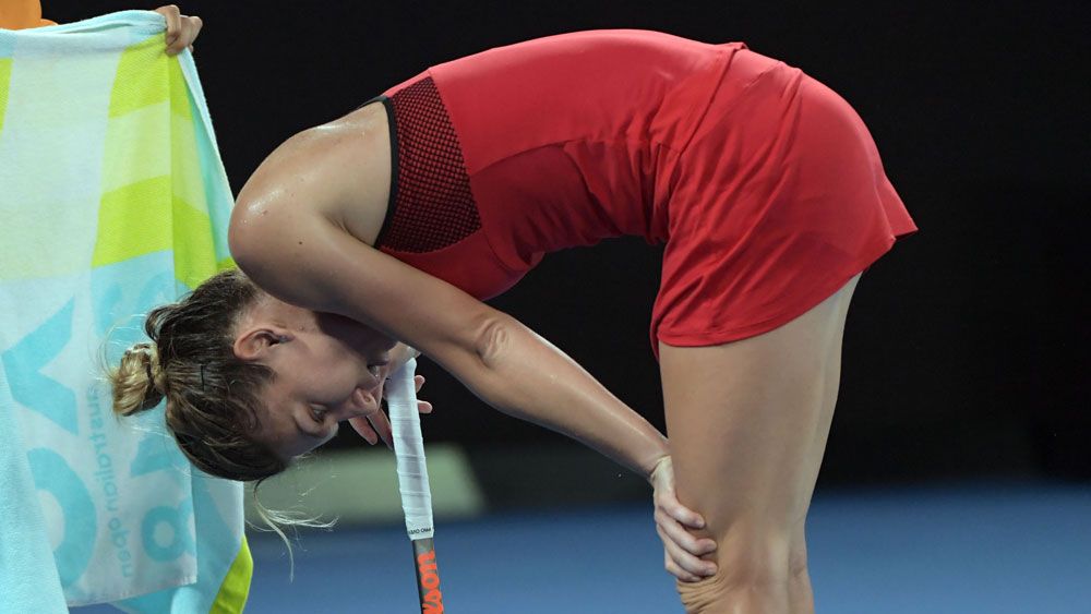 Simona Halep hospitalised after Australian Open loss to Caroline Wozniacki