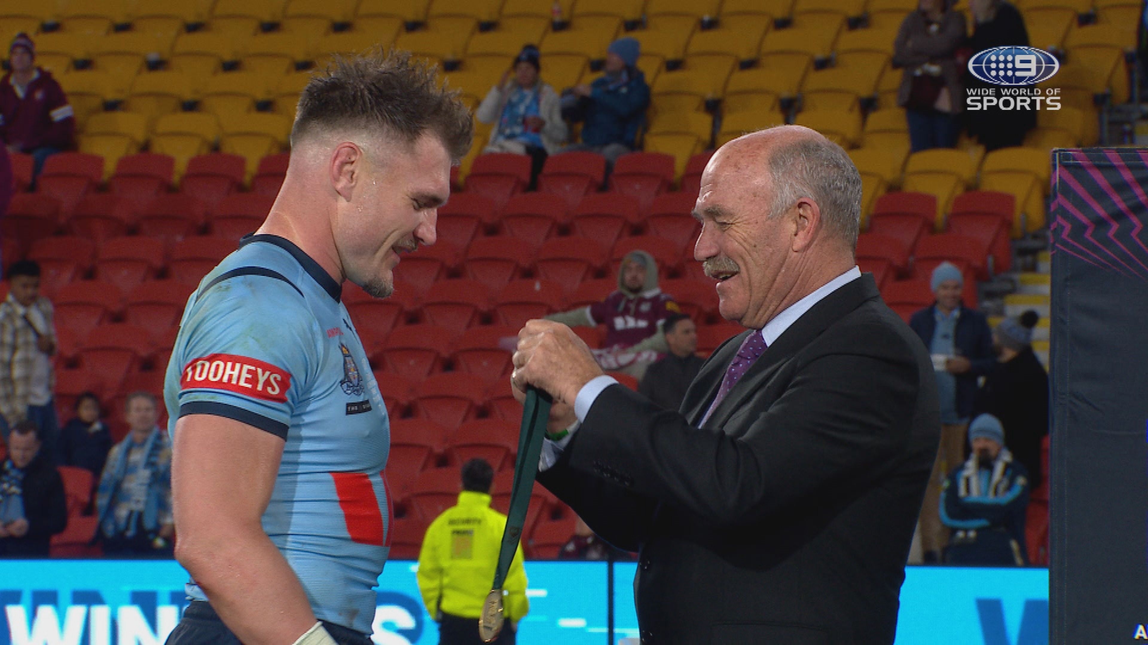 'It's coming home': NSW star Angus Crichton completes stunning turnaround with Wally Lewis Medal win
