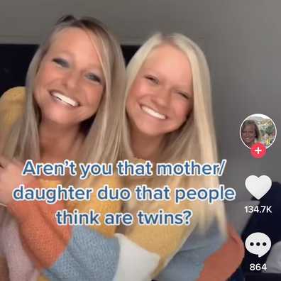 TikTok users baffled by mum who looks like her daughter's 'twin'