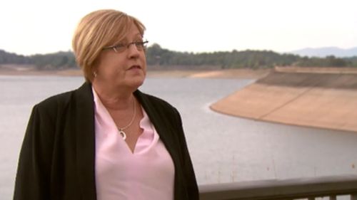 Lisa Neville told 9NEWS she is keeping a "close eye" on the dam situation. (9NEWS)