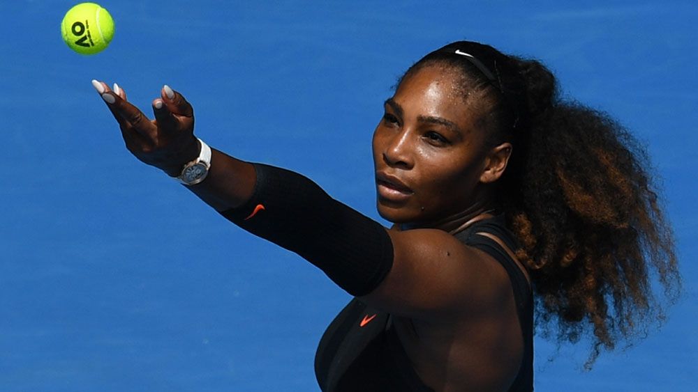 Serena Williams has made the quarter-finals of the Australian Open after a straight-sets win over Barbara Strycova. (AAP)
