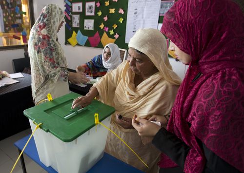 More than 106-million Pakistanis will vote today, with the polls closing at 11pm AEST. Picture: AAP