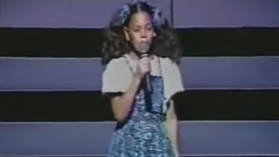 Beyonce as a child performing