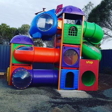 The couple found the old McDonald's play area for sale on eBay.