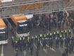 Anti-war protesters surround buses as chaos descends on Melbourne