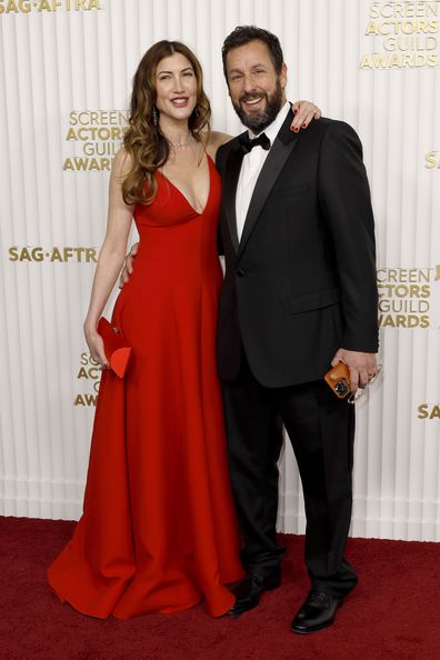 Jackie Sandler and Adam Sandler attend the 29th Annual Screen Actors Guild Awards in 2023.