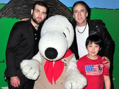 Nicolas Cage and sons Weston and Kal-El in 2015.