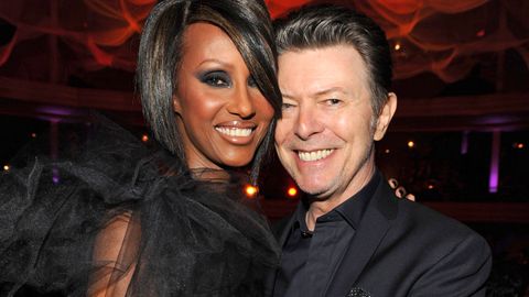 Iman and David Bowie