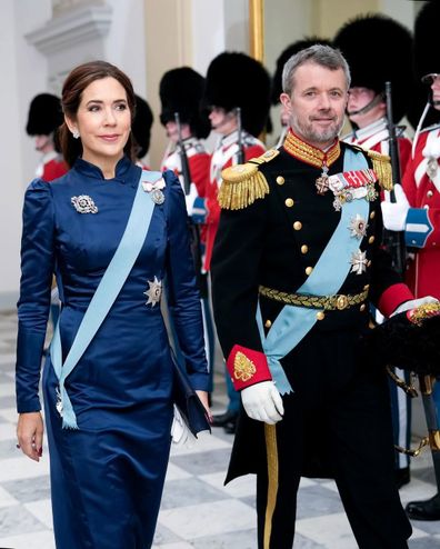 Crown Prince and Princess Mary and Frederik at New Year at Christiansborg Palace