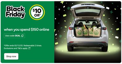 Woolworths Black Friday sales 