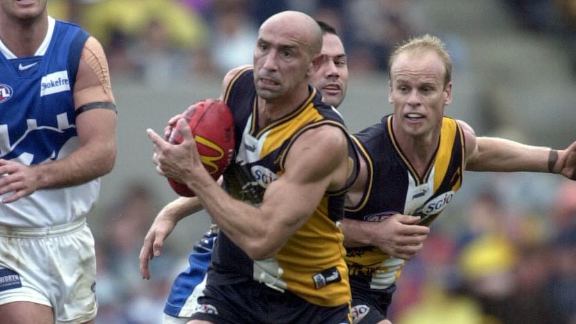 West Coast Eagles great Peter Matera in action.