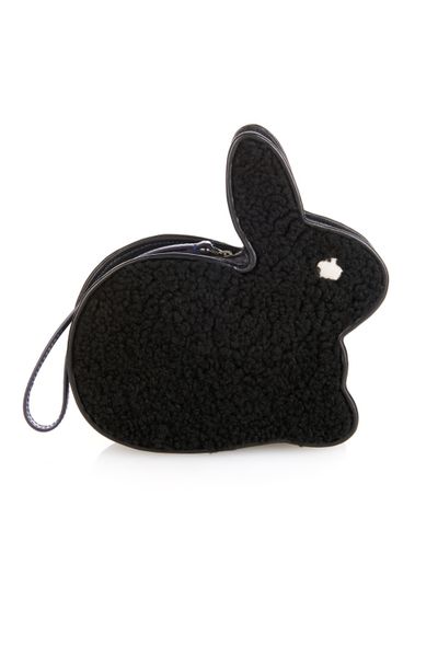 <p>Anything created by Katie Hillier wouldn't be complete without a bunny reference, considering the 'Bunny Hop' collection she pioneered at Marc By Marc Jacobs, and the bunny-shaped pieces throughout her jewellery line. We predict this clutch will be street style-star catnip.</p>