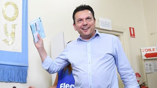 SA Best leader Nick Xenophon has slumped to 15 percent support statewide, down from 32 percent. (AAP)