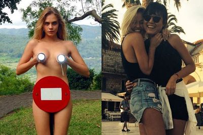 <br/>Weekends... they're for butt-flashing and faux lady-loving, right?<br/><br/>When we switch off for TGIF drinks on a Friday arvo, our fave celebs ramp up the raunch factor on their Instagram... with full frontal nudes and dirty dollar-bill dancing. <br/><br/>But don't worry, we've got you covered! Here are 25 Insta-snaps those cheeky A-listers tried to sneak past you... <br/>