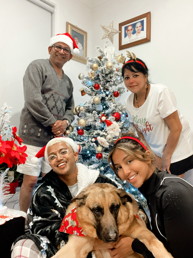 Maria Thattil and her family.