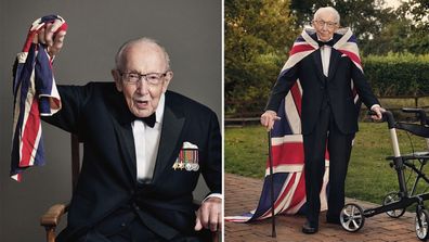 captain tom moore becomes the oldest gq