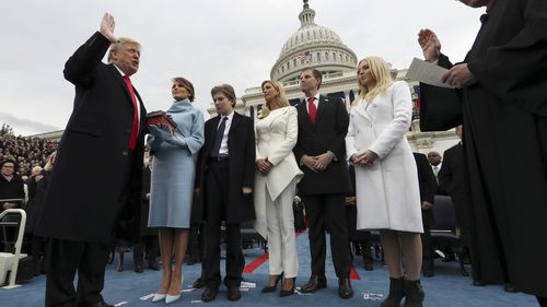 Donald Trump sworn in as 45th US president.